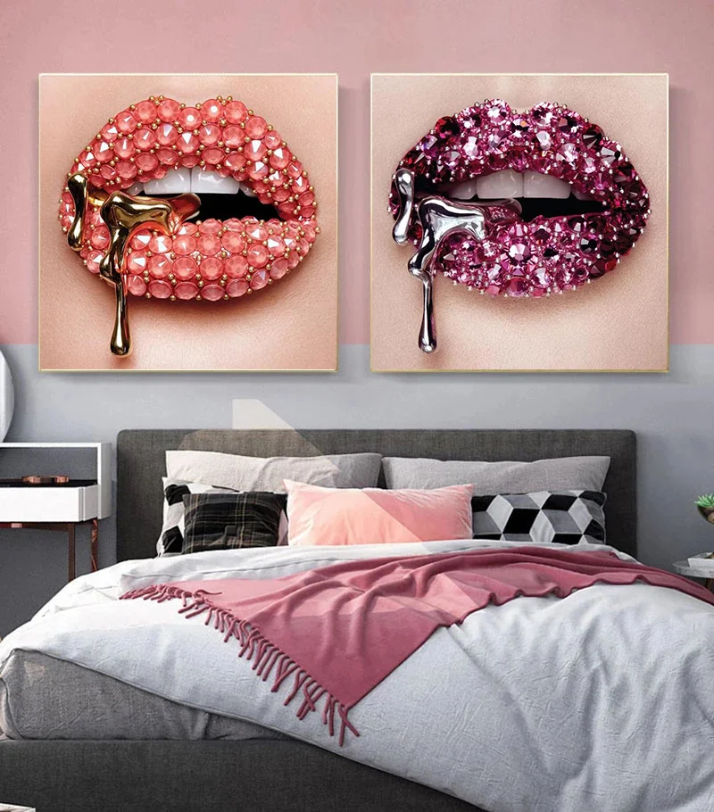 Sexy Lips Drill Art Canvas Painting Modern Pink Mouth Liquid Posters and Prints Wall Art Pictures for Living Room Home Decor
Sexy Lips Drill Art Canvas Painting Modern Pink Mouth Liquid Posters and Prints Wall Art Pictures for Living Room Home Decor