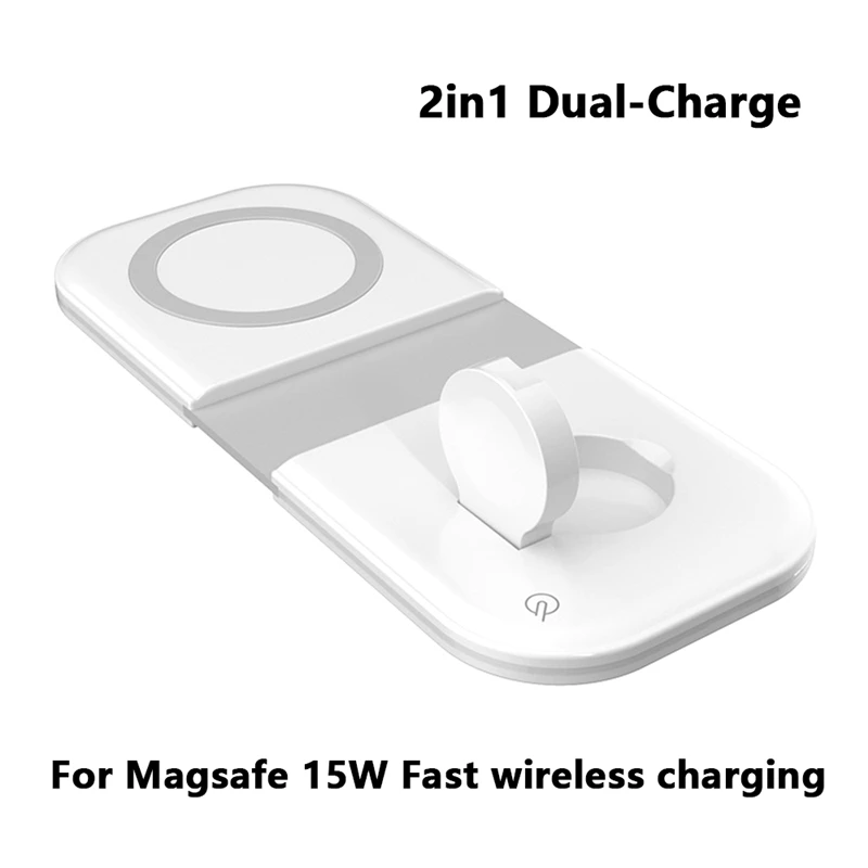 2in1 Magnetic Foldable Duo charge For iPhone 12 12Pro 12ProMax 12Mini 15W Fast Wireless charging For Magsafe Apple Watch Charger
2in1 Magnetic Foldable Duo charge For iPhone 12 12Pro 12ProMax 12Mini 15W Fast Wireless charging For Magsafe Apple Watch Charger