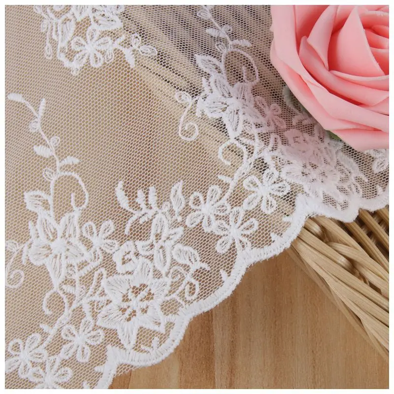 High-quality embroidery milk silk bar code full-width lace garment accessories hem water-soluble lace fabric
High-quality embroidery milk silk bar code full-width lace garment accessories hem water-soluble lace fabric