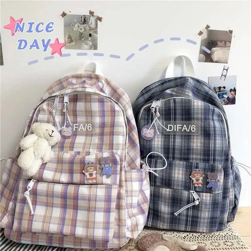 2021 Cute backpacks women lattice school bags Kawaii backbags for students travel bags for teenagers book bags 2022 for girls
2021 Cute backpacks women lattice school bags Kawaii backbags for students travel bags for teenagers book bags 2022 for girls