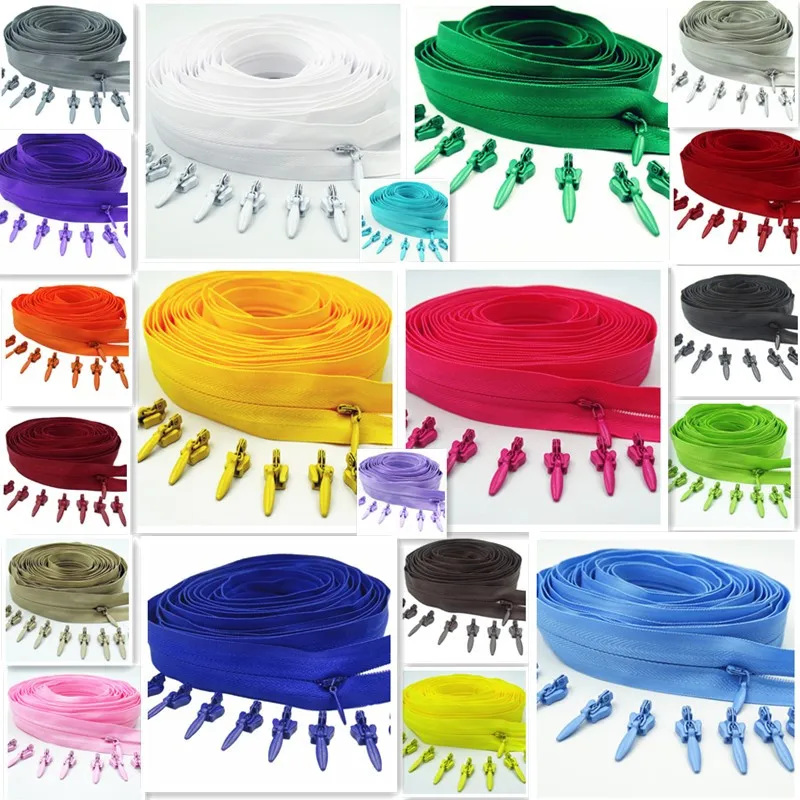 Invisible Nylon 3# Zipper 10 Meters Long Zipper 20 Auto Locking Sliders Used For Clothing Handbags
Invisible Nylon 3# Zipper 10 Meters Long Zipper 20 Auto Locking Sliders Used For Clothing Handbags