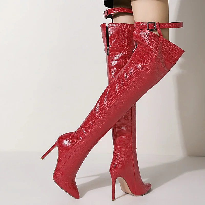 2021 New Black Women Over The Knee Modern Boots Patent PU Leather Women Winter Shoes Fashion Pointed Toe Square Heel Shoes
2021 New Black Women Over The Knee Modern Boots Patent PU Leather Women Winter Shoes Fashion Pointed Toe Square Heel Shoes