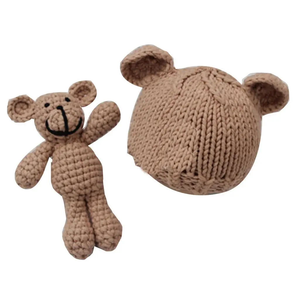Cute Newborn Photography Prop Infant Baby Knitted Beanie Cap Cartoon Bear Doll
Cute Newborn Photography Prop Infant Baby Knitted Beanie Cap Cartoon Bear Doll