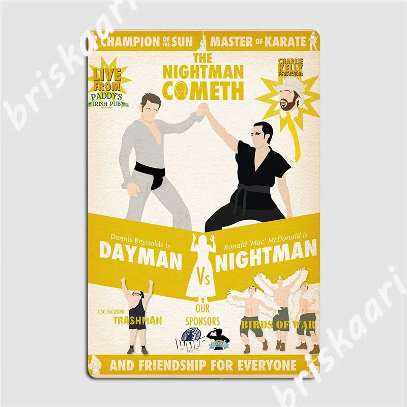 Nightman Cometh желтый металлический плакат, Постер клуба, бара, винтажные таблички, жестяной знак паба постеры
Nightman Cometh желтый металлический плакат, Постер клуба, бара, винтажные таблички, жестяной знак паба постеры