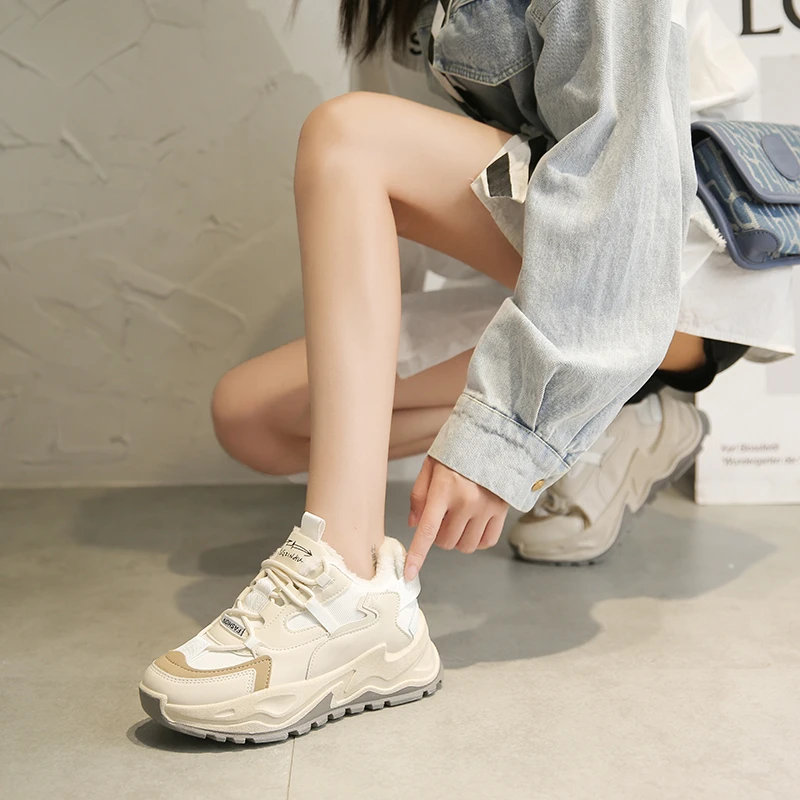 Women Casual Shoes Female Casual Women Fashion Sneakers Flats Winter Plush Warm Vulcanized Shoes Platform Shoes Zapatos De Mujer
Women Casual Shoes Female Casual Women Fashion Sneakers Flats Winter Plush Warm Vulcanized Shoes Platform Shoes Zapatos De Mujer
