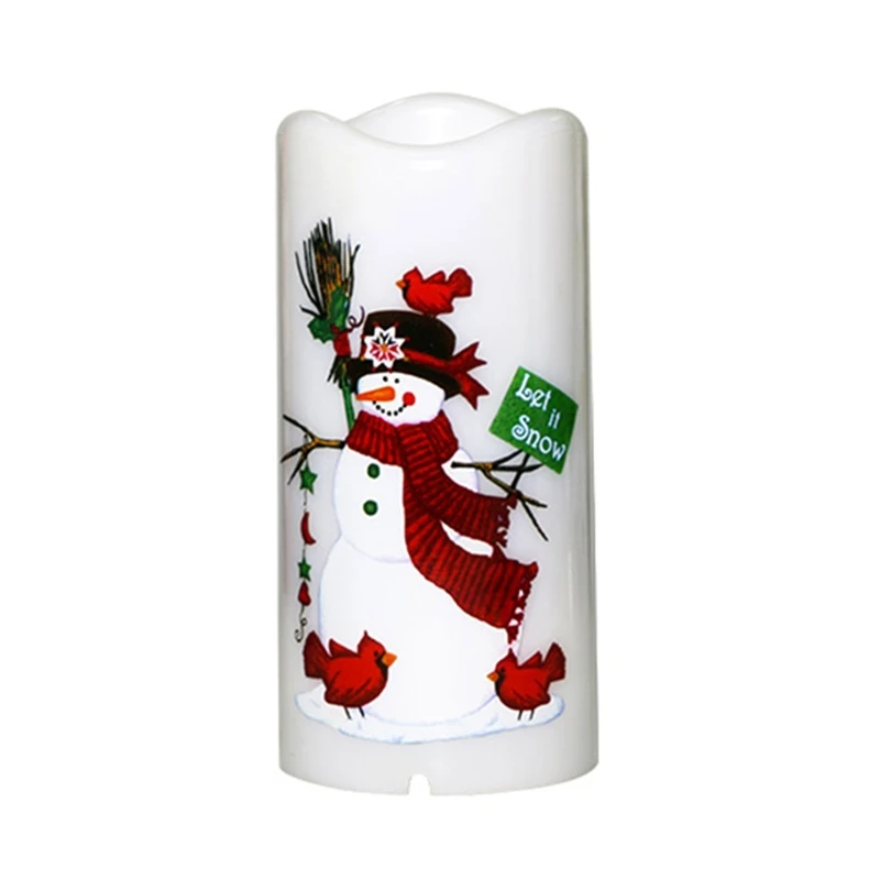 Christmas Decoration Ornaments Creative LED Candle Projection Lamp Snowflake Snowman Pattern Night Light Home Decor Props
Christmas Decoration Ornaments Creative LED Candle Projection Lamp Snowflake Snowman Pattern Night Light Home Decor Props