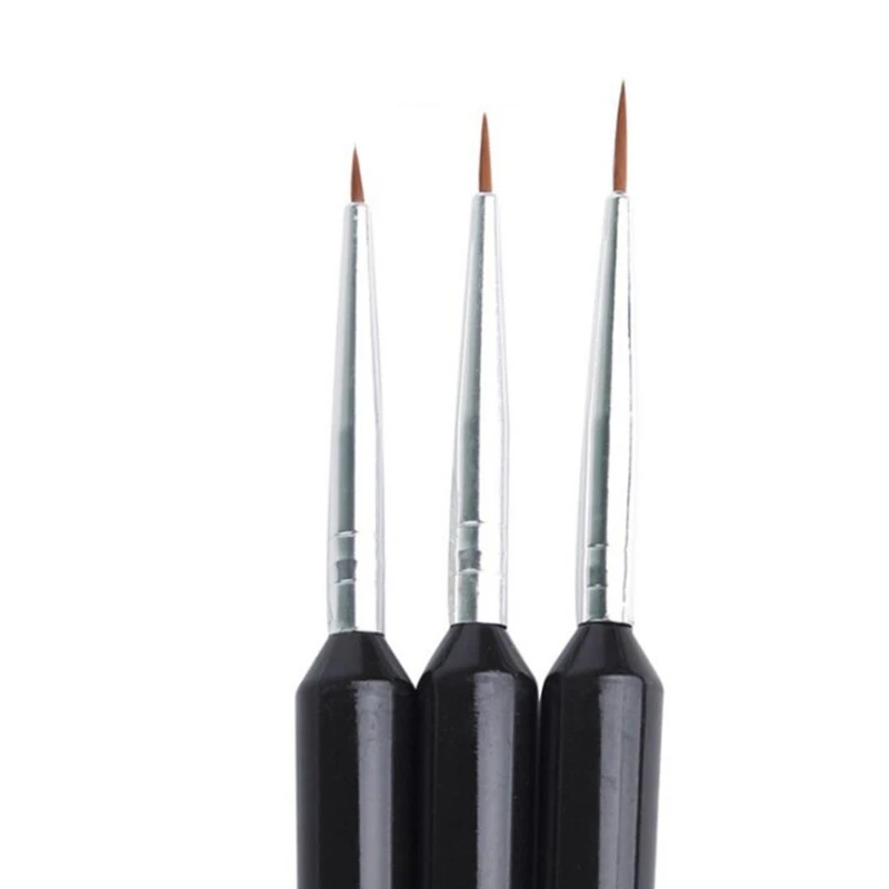 New 3 Pcs/Pack Striping Nail Art Brushes Set for Nail/Rock Painting Fine Art Painting 3D Model Painting for Nail Art Lovers
New 3 Pcs/Pack Striping Nail Art Brushes Set for Nail/Rock Painting Fine Art Painting 3D Model Painting for Nail Art Lovers