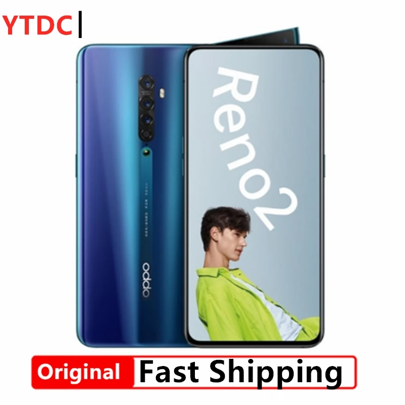 Оригинальный OPPO Рино 2 8 ГБ 128 мобильный телефон 6 5 дюймов 2400x1080 Snapdragon 730G в Wi Fi NFC Google