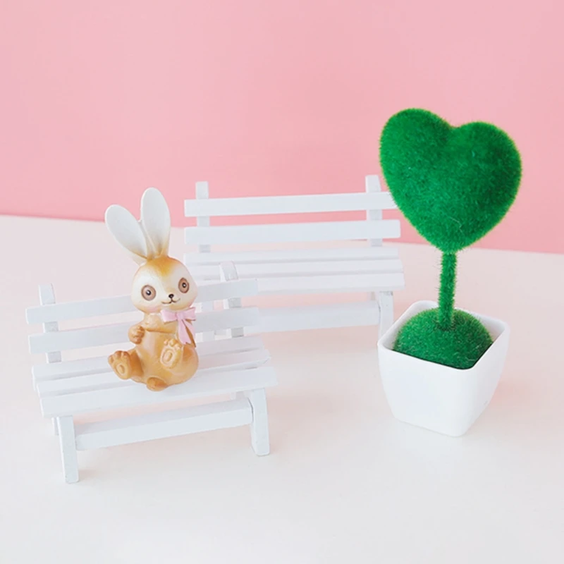 Wooden Mini Bench Chair Dollhouse Furniture White Chair Miniature Furniture for DIY Craft Home Fairy Dollhouse Landscape
Wooden Mini Bench Chair Dollhouse Furniture White Chair Miniature Furniture for DIY Craft Home Fairy Dollhouse Landscape