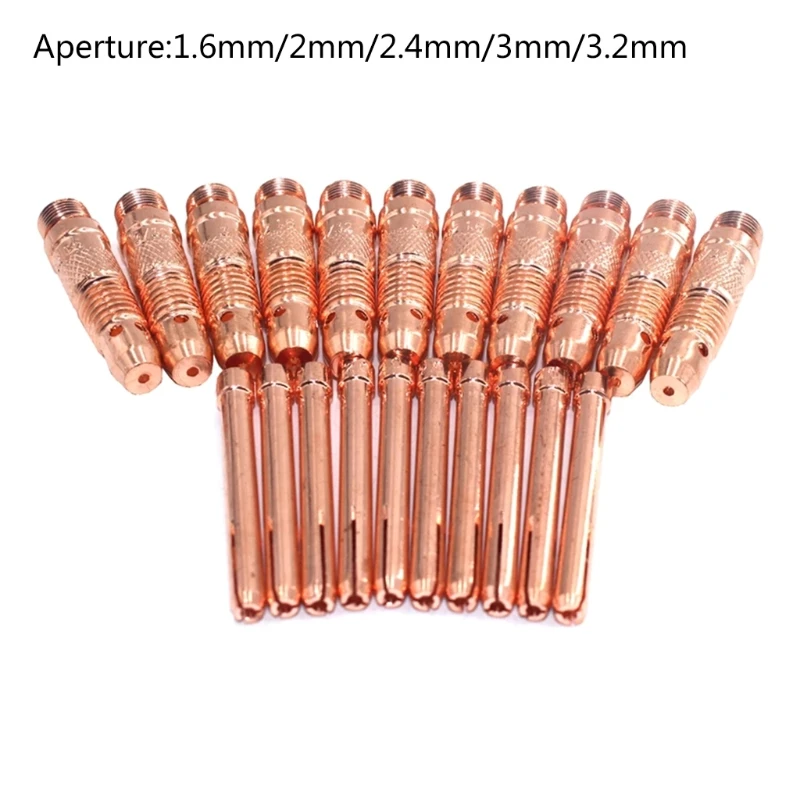 Body & Collet Assorted Size Kit TIG Welding Torch Consumables 10pcs 1.6mm/2.0mm/2.4mm/3.0mm/3.2mm
Body & Collet Assorted Size Kit TIG Welding Torch Consumables 10pcs 1.6mm/2.0mm/2.4mm/3.0mm/3.2mm