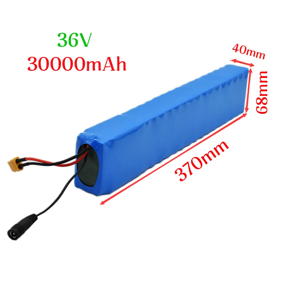 2021 NEW 36V 30ah battery pack 18650 lithium ion 36V 30000mah 10s4p large capacity BMS electric bicycle XT60 interface + charger
2021 NEW 36V 30ah battery pack 18650 lithium ion 36V 30000mah 10s4p large capacity BMS electric bicycle XT60 interface + charger