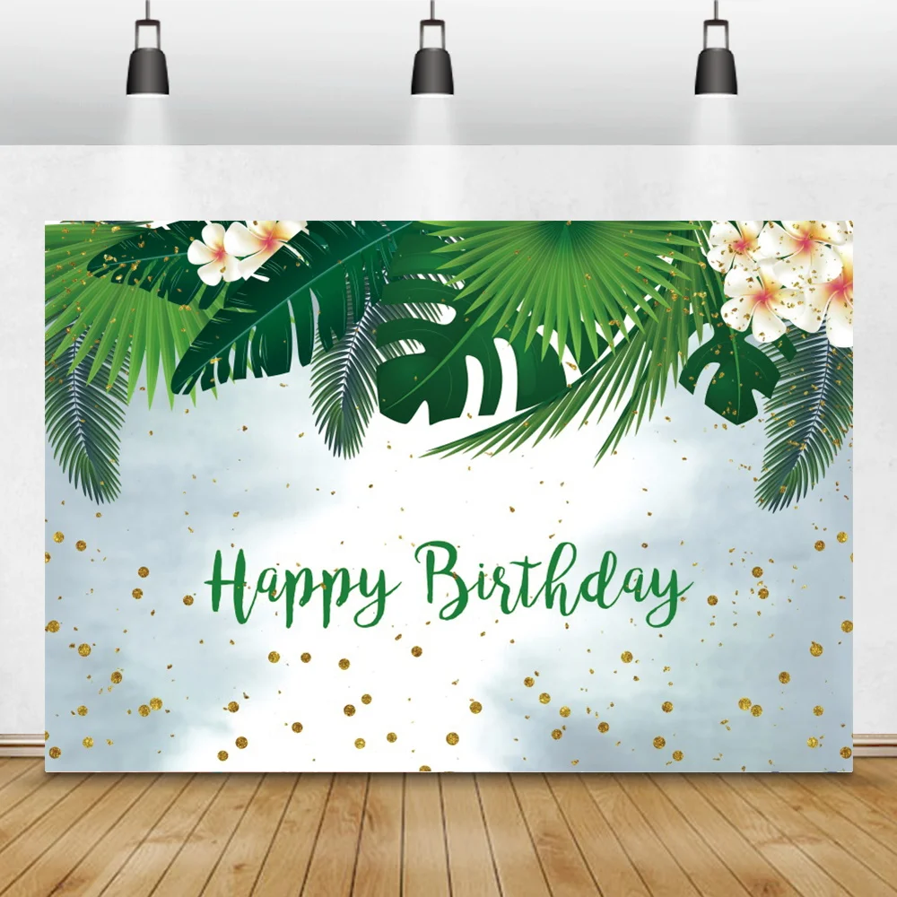 Laeacco Flowers Palm Gold Shiny Polka Dot Blue White Custom Birthday Background Photographic Backdrop For Photo Studio Photocall
Laeacco Flowers Palm Gold Shiny Polka Dot Blue White Custom Birthday Background Photographic Backdrop For Photo Studio Photocall