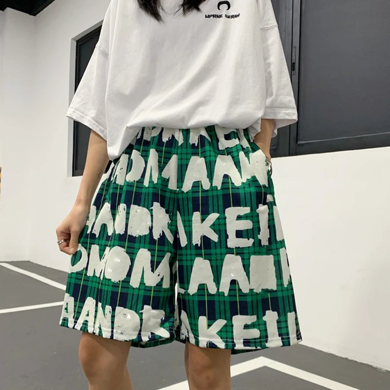 Vacation Women's Short Pants Personality Graffiti Wide Leg Pants Shorts Couple Harajuku Korean Women's Fluid Pants Spring Summer
Vacation Women's Short Pants Personality Graffiti Wide Leg Pants Shorts Couple Harajuku Korean Women's Fluid Pants Spring Summer