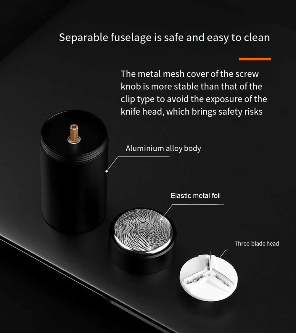 New Mini Shaver USB Rechargeable Portable Small Men Electric Shaver for Young Students
New Mini Shaver USB Rechargeable Portable Small Men Electric Shaver for Young Students