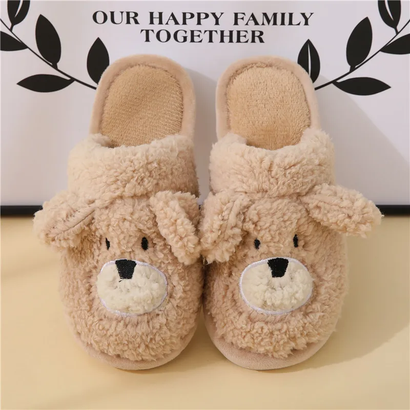 Mens Cute Cartoon Dog Bedroom Ladies Fluffy Slippers Couples Plush Shoes Winter House Women Fur Slippers Soft Memory Foam Sole
Mens Cute Cartoon Dog Bedroom Ladies Fluffy Slippers Couples Plush Shoes Winter House Women Fur Slippers Soft Memory Foam Sole