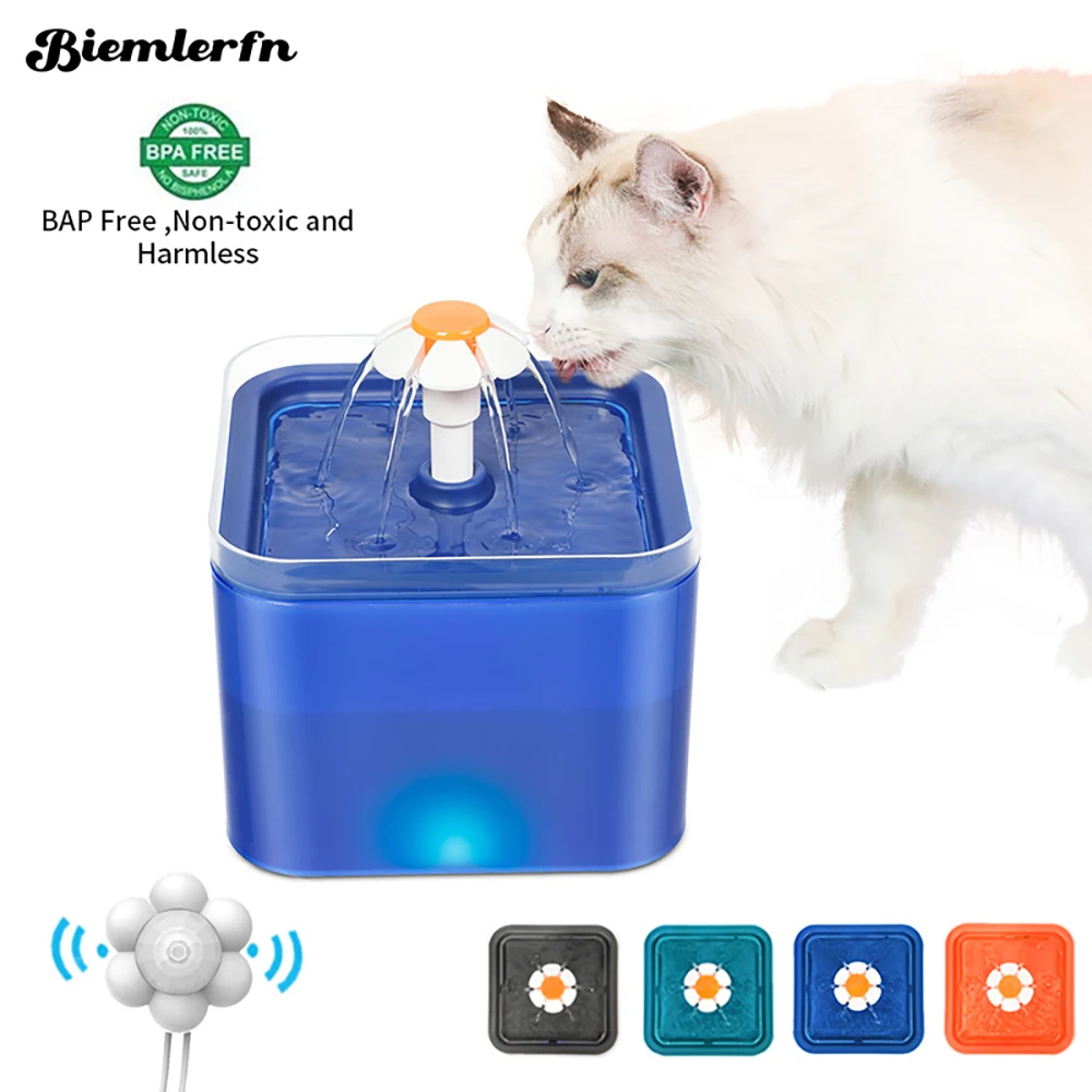 BIEMLERFN 2L Pet Cat Dog Water Fountain USB Ultra-Quiet Automatic Sensor Pet Water Dispenser with 3PCS Filter Element for Cat Do
BIEMLERFN 2L Pet Cat Dog Water Fountain USB Ultra-Quiet Automatic Sensor Pet Water Dispenser with 3PCS Filter Element for Cat Do