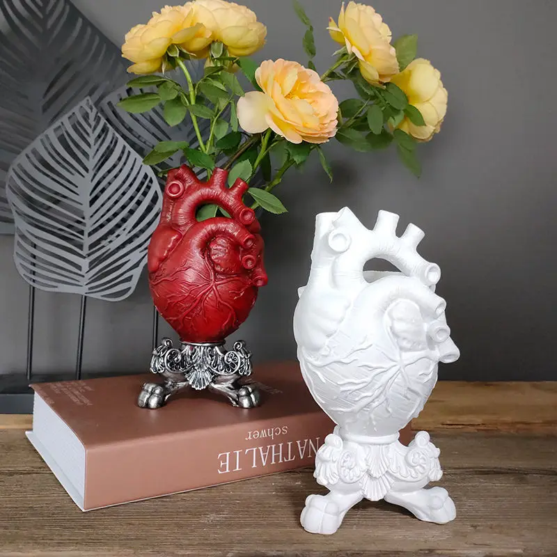 Resin Vase Home Decor Nordic Home Decoration Room Decoration Heart-shaped Sculpture Statue Flower Pot Desktop Crafts Ornaments
Resin Vase Home Decor Nordic Home Decoration Room Decoration Heart-shaped Sculpture Statue Flower Pot Desktop Crafts Ornaments
