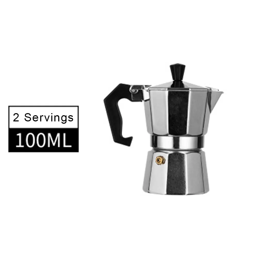 Aluminum Coffee Maker Durable Moka Cafeteira Expresso Percolator Practical Moka Coffee Pot 50/100/150/300/450/600ml Coffeeware
Aluminum Coffee Maker Durable Moka Cafeteira Expresso Percolator Practical Moka Coffee Pot 50/100/150/300/450/600ml Coffeeware