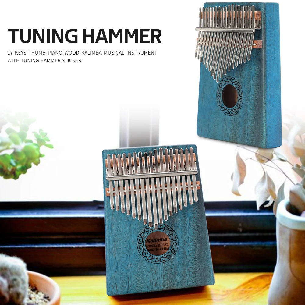 17 Keys Kalimba Wood Mahogany Thumb Piano Musical Instrument with Stickers Bag Wood kalimba Musical Instrument
17 Keys Kalimba Wood Mahogany Thumb Piano Musical Instrument with Stickers Bag Wood kalimba Musical Instrument