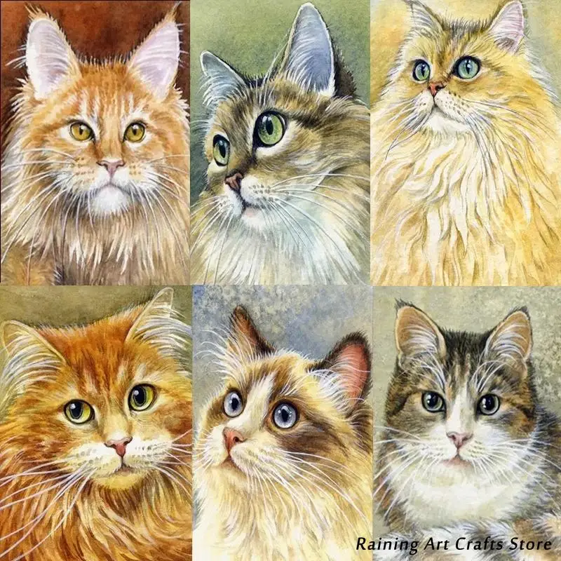 5D Diy Full Square Diamond Painting Embroidery Animal Cat Full Drill Rhinestone Handmade Mosaic Pictures Layout Wall Decoration
5D Diy Full Square Diamond Painting Embroidery Animal Cat Full Drill Rhinestone Handmade Mosaic Pictures Layout Wall Decoration