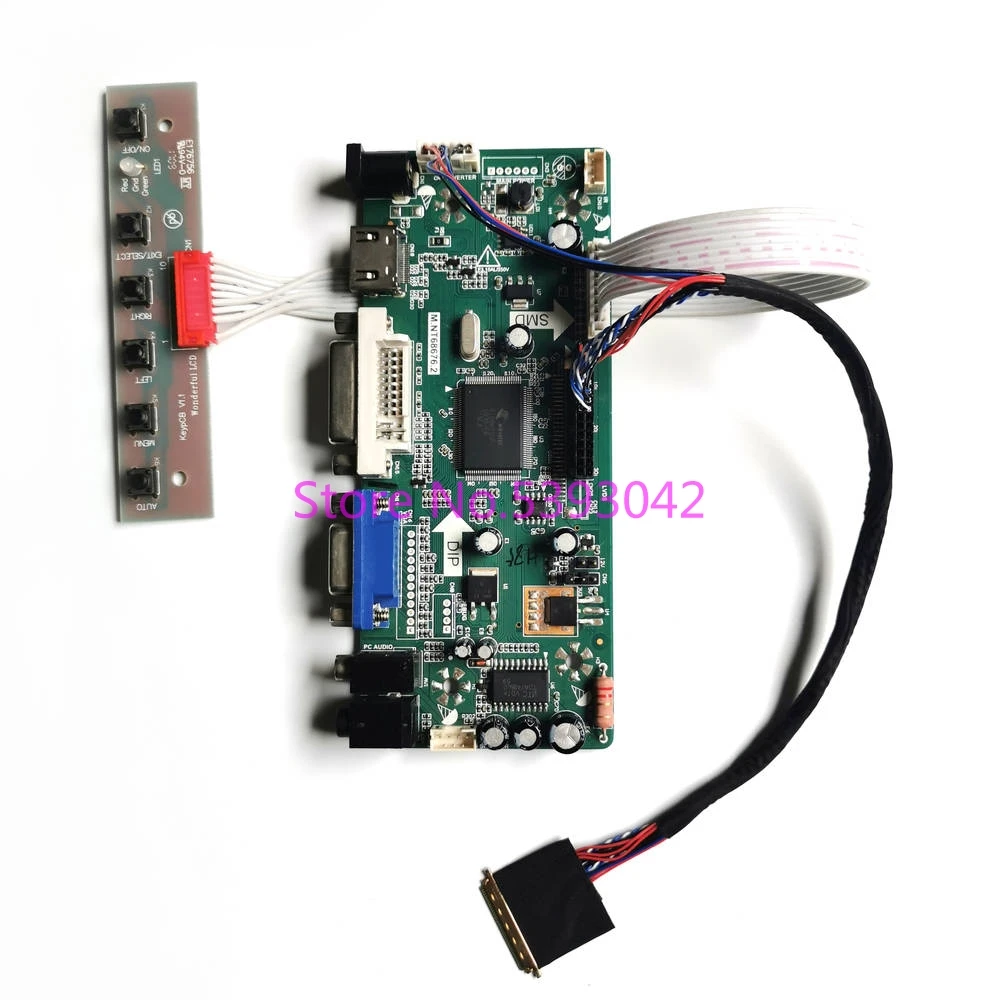 Fit B156XW02 V.0/V.1/V.2 15.6" VGA DVI WLED LCD Panel LVDS 40Pin 1366*768 M.NT68676 Screen Controller Driver Board DIY Kit
Fit B156XW02 V.0/V.1/V.2 15.6" VGA DVI WLED LCD Panel LVDS 40Pin 1366*768 M.NT68676 Screen Controller Driver Board DIY Kit