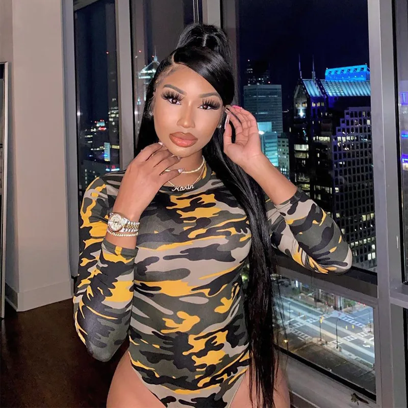 Imcute женские осень-зима с длинным рукавом с принтом облегающее камуфляжная приталенная», комбинезон, костюм для подвижных игр 2020 осенняя оде... 
Imcute женские осень-зима с длинным рукавом с принтом облегающее камуфляжная приталенная», комбинезон, костюм для подвижных игр 2020 осенняя оде...