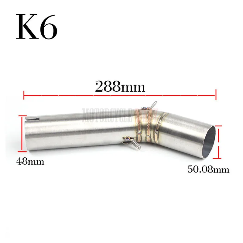 51 мм для K5 K6 K7 K8 GSXR 600 750 GSX-R GSX-R600 GSX-R750 GSX R GSXR600 GSXR750 слипоны среднее звено выхлопная