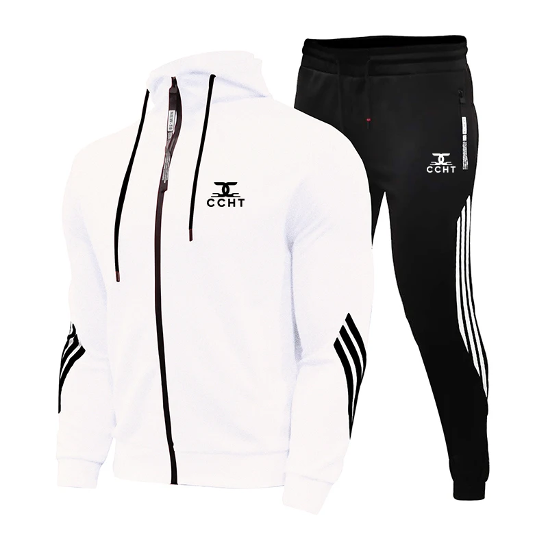 Spring Men's Tracksuit 2 Pieces Set Hoodies+Pants Sport Suits for Men Sweatshirt Zipper Hoodies Men's Clothing Sets Sportswear
Spring Men's Tracksuit 2 Pieces Set Hoodies+Pants Sport Suits for Men Sweatshirt Zipper Hoodies Men's Clothing Sets Sportswear