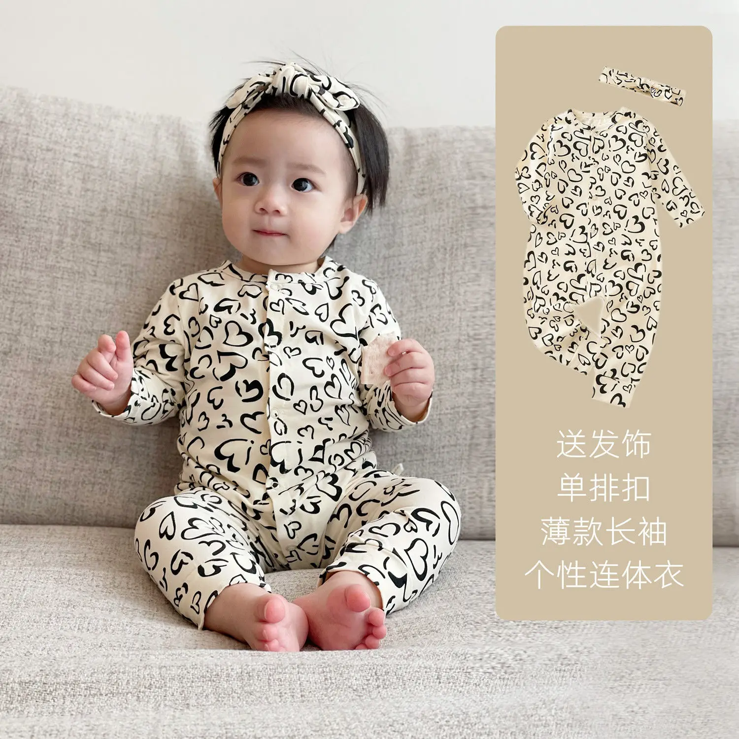 Детская одежда из чистого хлопка, милая весенне-осенняя одежда с длинным рукавом для девочек, одежда из одного предмета, одежда для скалолаз...
Детская одежда из чистого хлопка, милая весенне-осенняя одежда с длинным рукавом для девочек, одежда из одного предмета, одежда для скалолаз...