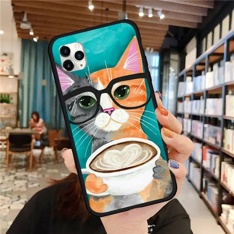 Cat and coffee Phone Case for iPhone 11 12 pro MINI XS MAX 8 7 6 6S Plus X 5S SE 2020 XR
Cat and coffee Phone Case for iPhone 11 12 pro MINI XS MAX 8 7 6 6S Plus X 5S SE 2020 XR