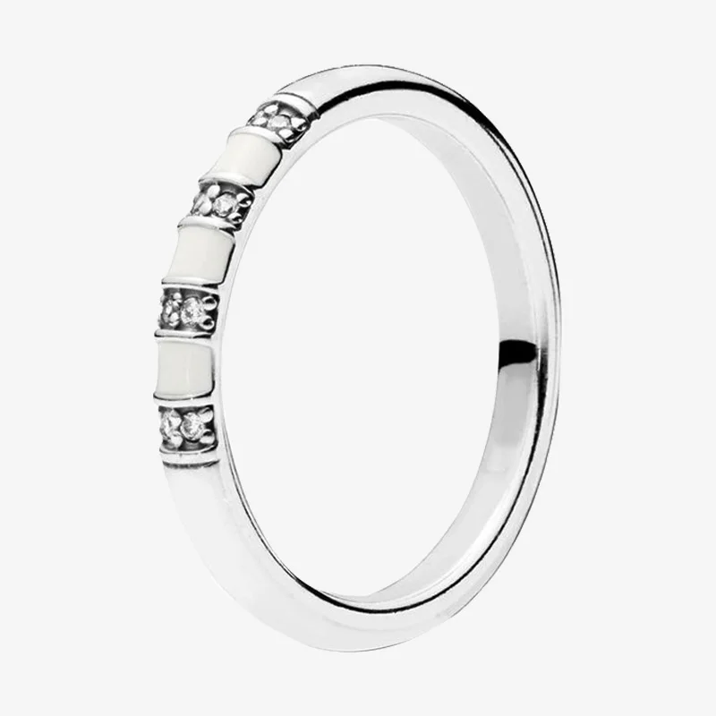 925 Sterling Silver Pan Ring White Enamel Spacer Ring For Women Wedding Party Gift Fashion Jewelry
925 Sterling Silver Pan Ring White Enamel Spacer Ring For Women Wedding Party Gift Fashion Jewelry