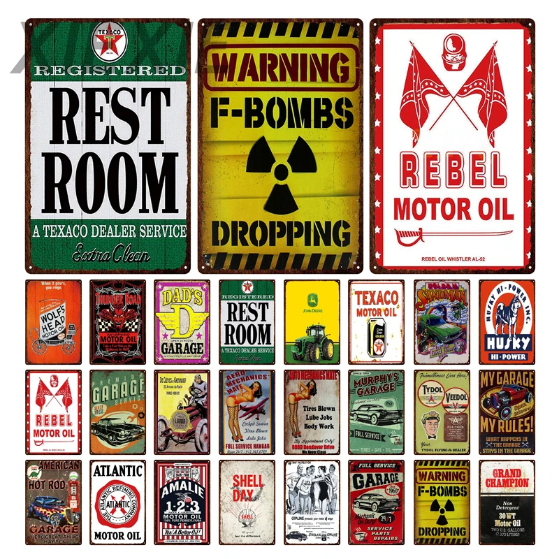 Retro Nostalgia Warning Motor Oil Tin Sign Rest Room Metal Plate Vintage Plaque Hanging Wall Decor for Bar Garage Home
Retro Nostalgia Warning Motor Oil Tin Sign Rest Room Metal Plate Vintage Plaque Hanging Wall Decor for Bar Garage Home