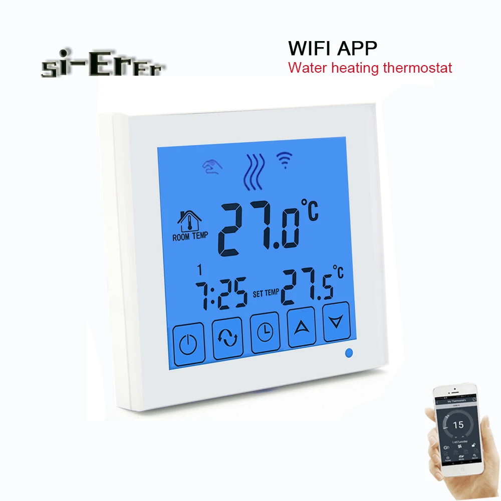 Термостат для подогрева пола 3А, программируемый через приложение Wi-Fi, для клапана водяного отопления/радиатора
Термостат для подогрева пола 3А, программируемый через приложение Wi-Fi, для клапана водяного отопления/радиатора