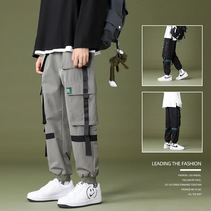 Men's casual overalls men's 2021 spring and autumn youth fashion brand nine minutes pants men's sports men's casual pants 
Men's casual overalls men's 2021 spring and autumn youth fashion brand nine minutes pants men's sports men's casual pants