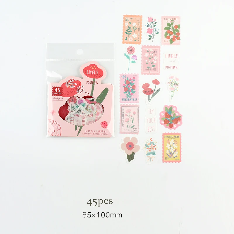 45pcs/Pack Floral Plants Decoration Stickers Diy Journal Scrapbooking Planner Stick Label Stationery School Supplies
45pcs/Pack Floral Plants Decoration Stickers Diy Journal Scrapbooking Planner Stick Label Stationery School Supplies