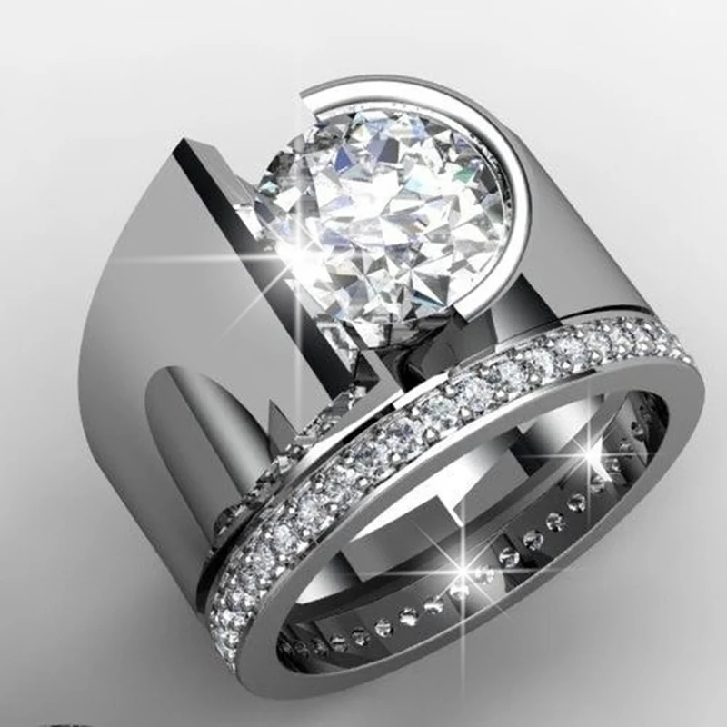 Luxury CZ Wedding Rings White Cubic Zirconia Ring for Women Bridal Jewelry Trendy Anillos Bijoux Female Gift Z4P749 
Luxury CZ Wedding Rings White Cubic Zirconia Ring for Women Bridal Jewelry Trendy Anillos Bijoux Female Gift Z4P749
