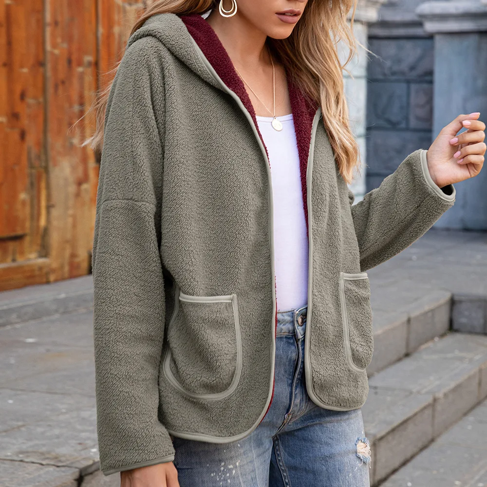 Women's Fall And Winter Bubble Sleeve Casual Hooded Plush Coat Large Warm Loose Zipper Overcoat
Women's Fall And Winter Bubble Sleeve Casual Hooded Plush Coat Large Warm Loose Zipper Overcoat