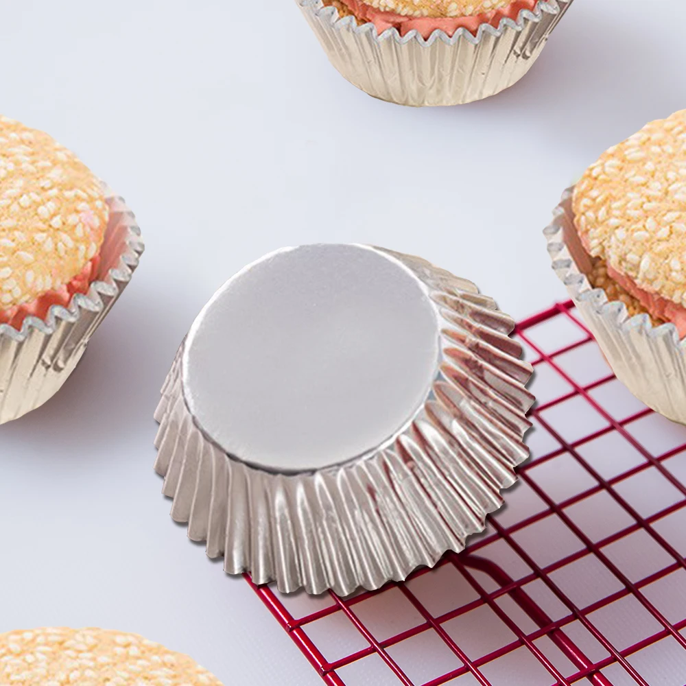 100 Pcs Thick Aluminum Paper Cup PVC Cake Paper Baking Paper Cup for Kitchen DIY Cake Baking Tools
100 Pcs Thick Aluminum Paper Cup PVC Cake Paper Baking Paper Cup for Kitchen DIY Cake Baking Tools