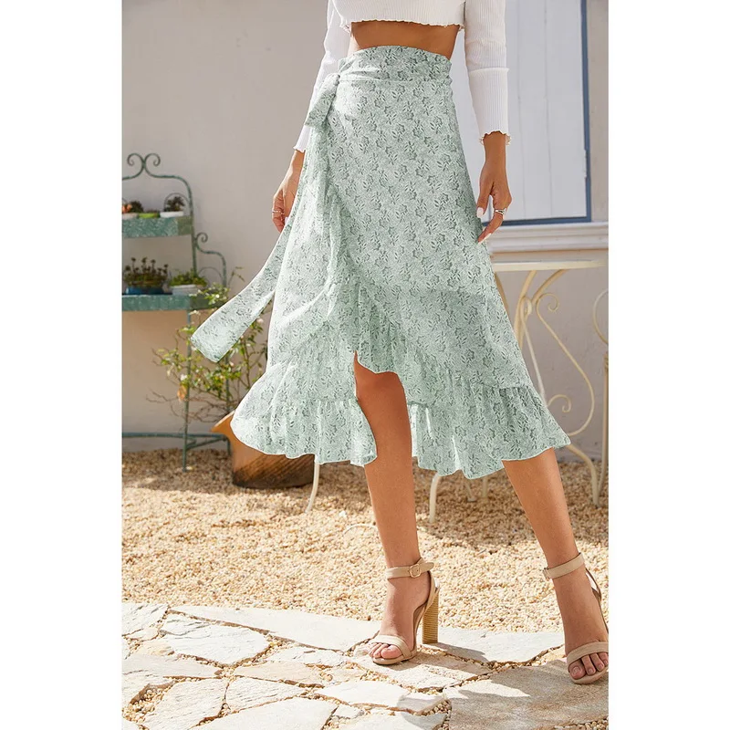 2022 Summer Female Skirts 2022 Korean High Waist New Print Lace Up Long Skirts Sexy Elegant Split Fork Irregular Style Women 
2022 Summer Female Skirts 2022 Korean High Waist New Print Lace Up Long Skirts Sexy Elegant Split Fork Irregular Style Women