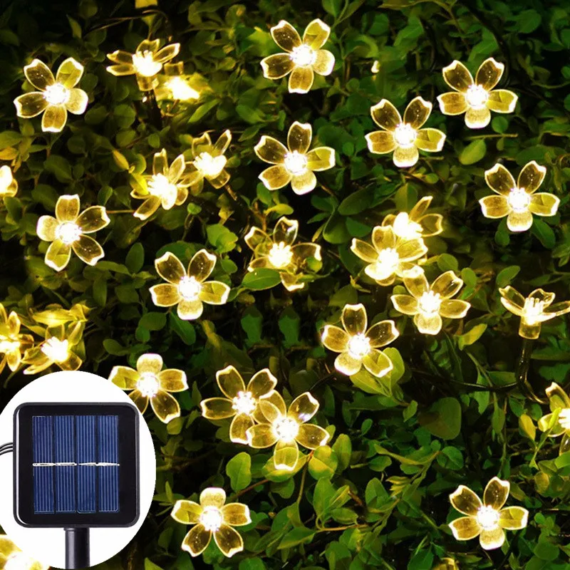7M/5M Solar String Lights Outdoor Christmas Decor for Home 2/8Mode Waterproof Flower Garden Blossom Lighting Party Decoration
7M/5M Solar String Lights Outdoor Christmas Decor for Home 2/8Mode Waterproof Flower Garden Blossom Lighting Party Decoration