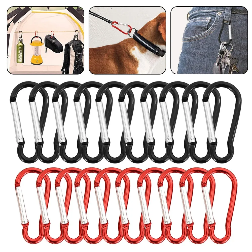 10 Pcs D Shape Carabiner Clip Clasp Spring Hook Alloy Aluminum Keyring Buckle Tent Mountaineering Hooks Outdoor Survival Gear
10 Pcs D Shape Carabiner Clip Clasp Spring Hook Alloy Aluminum Keyring Buckle Tent Mountaineering Hooks Outdoor Survival Gear