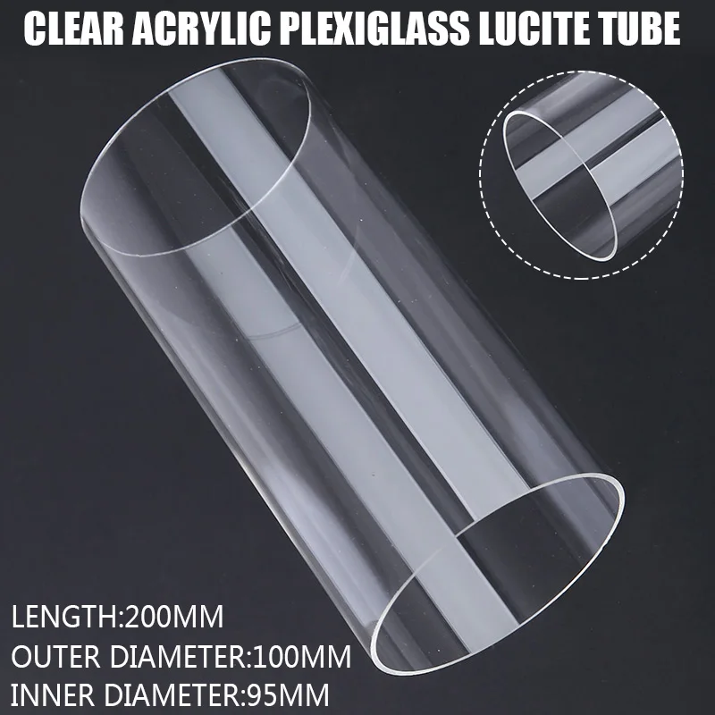 1pc 100mm OD 95mm ID Diameter Transparent Tube Aquarium Fish Tank Clear Glass Pipe Industry Transparent Acrylic Pipe
1pc 100mm OD 95mm ID Diameter Transparent Tube Aquarium Fish Tank Clear Glass Pipe Industry Transparent Acrylic Pipe