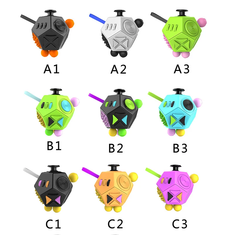 Hot EDC Hand For Autism ADHD Anxiety Relief Focus Kids 12 Sides Anti-Stress Magic Stress Fidget Toys
Hot EDC Hand For Autism ADHD Anxiety Relief Focus Kids 12 Sides Anti-Stress Magic Stress Fidget Toys