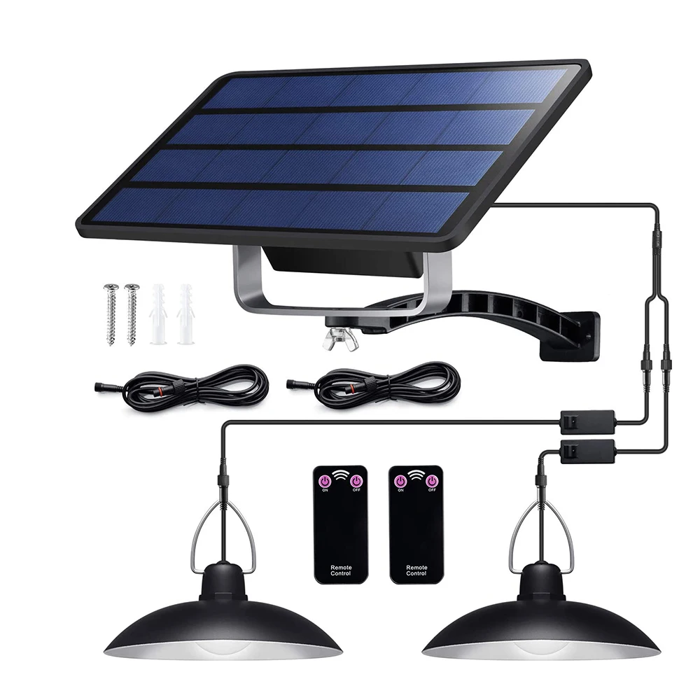 Outdoor Solar Light Single Double Head Lamp Ip65 Waterproof Solar Pendant Light 3500K 6500K For Courtyard Garden Indoor Lighting
Outdoor Solar Light Single Double Head Lamp Ip65 Waterproof Solar Pendant Light 3500K 6500K For Courtyard Garden Indoor Lighting
