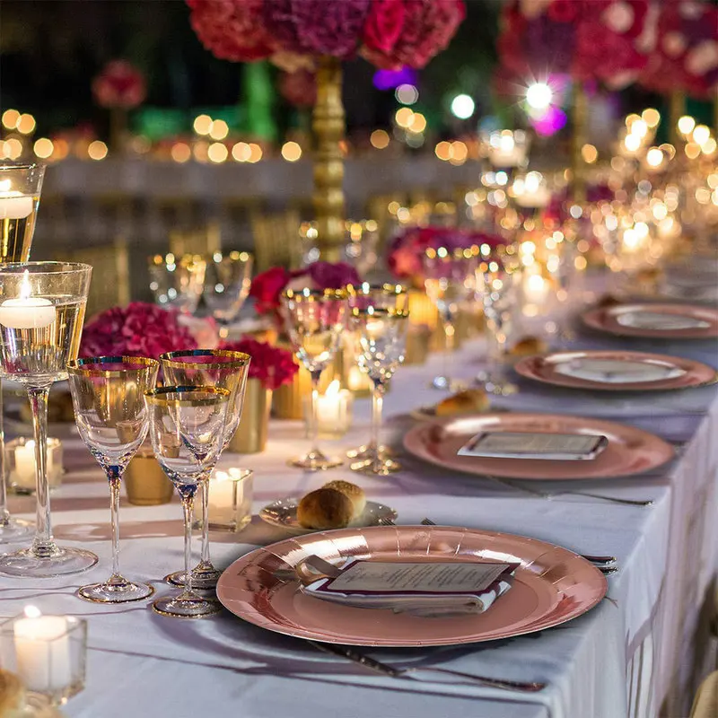 146pcs Disposable Party Tableware Rose Gold Champagne Paper Cup Plate Straws Birthday Party Festive Decor Wedding Supplies
146pcs Disposable Party Tableware Rose Gold Champagne Paper Cup Plate Straws Birthday Party Festive Decor Wedding Supplies