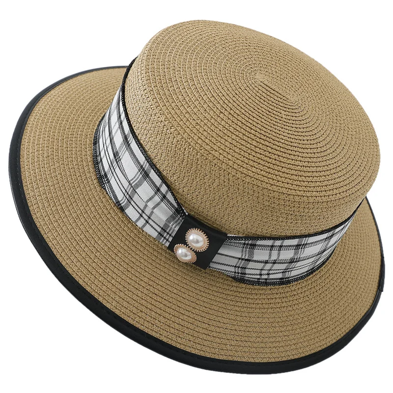 2021 Summer Straw Hat Casual Ribbon Britsh Women Hat Bucket Solid Beach Visor Hat Outdoor Vacation Lady Sun Hat
2021 Summer Straw Hat Casual Ribbon Britsh Women Hat Bucket Solid Beach Visor Hat Outdoor Vacation Lady Sun Hat