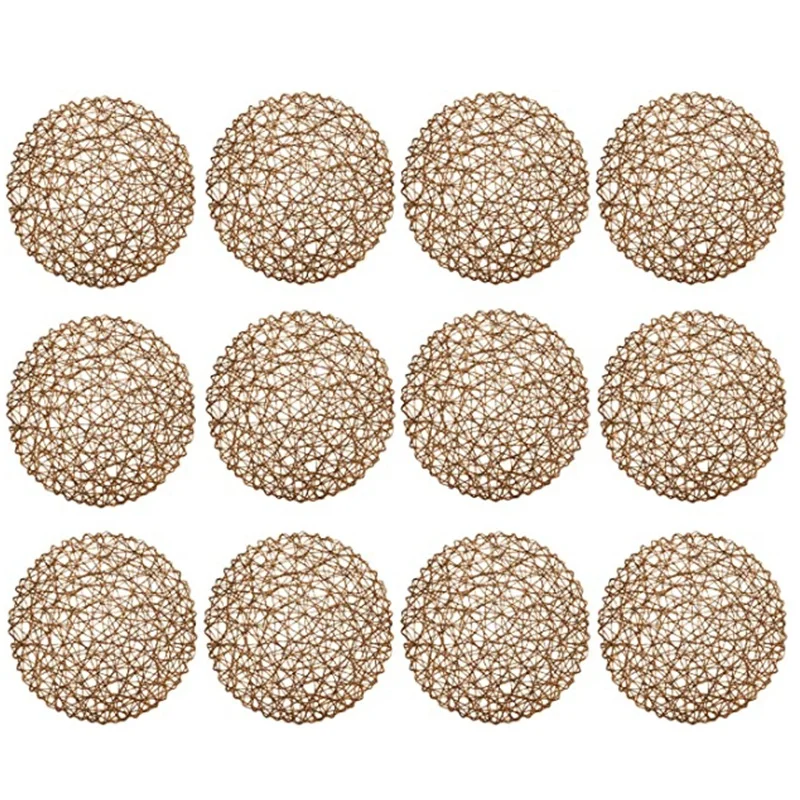 Round Paper Woven Placemats,Decorative Rope Mesh Place Mats for Dining, Party and Wedding 12PCS
Round Paper Woven Placemats,Decorative Rope Mesh Place Mats for Dining, Party and Wedding 12PCS