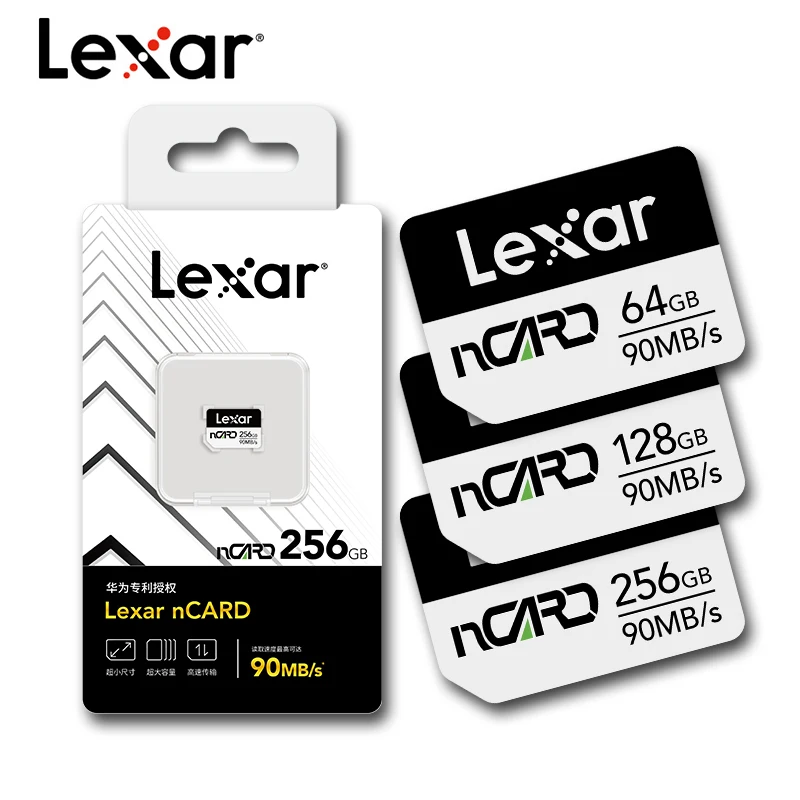 Высокоскоростная карта памяти Lexar NM 90 МБ/с. 64 Гб/128 ГБ/256 ГБ подходит для Mate20 Pro X P30 -