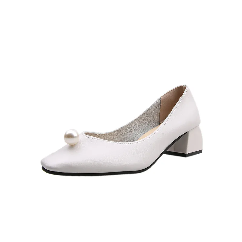 High heels women's thick heel 2020 spring and autumn new Korean style simple square toe pearl single shoes women's shoes
High heels women's thick heel 2020 spring and autumn new Korean style simple square toe pearl single shoes women's shoes