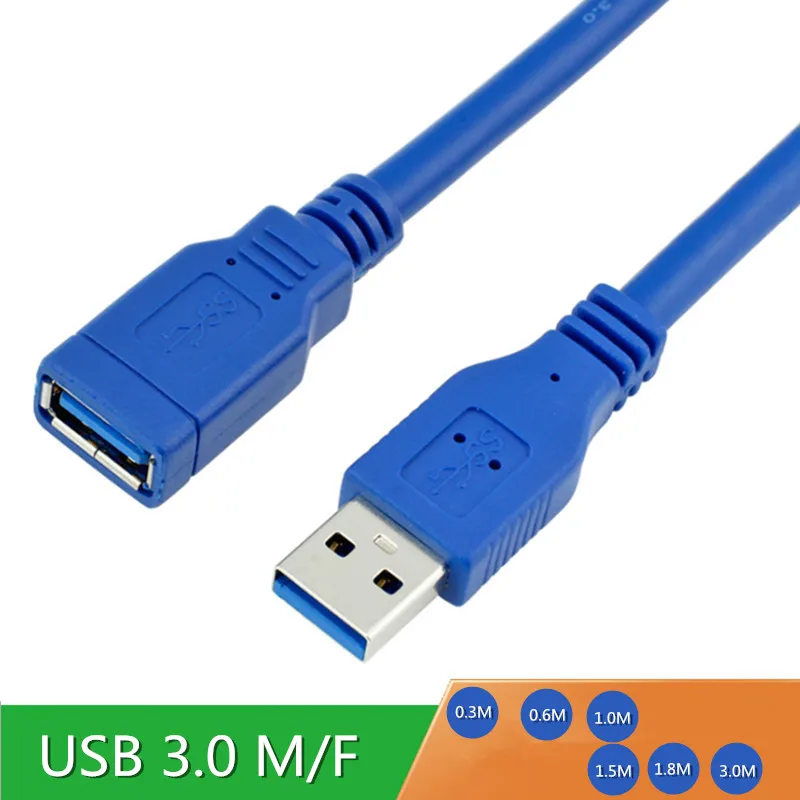 

USB 3.0 Male A to USB3.0 Female A AM TO AF Extension Data Sync Cord Cable Adapter Connector 0.3m 0.6m 1m 1.5m 3m free dhipping